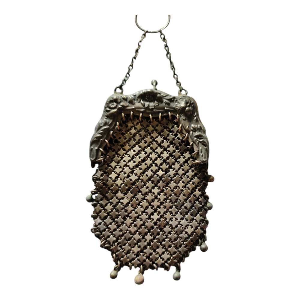 Antique Sterling Silver Mini Bag